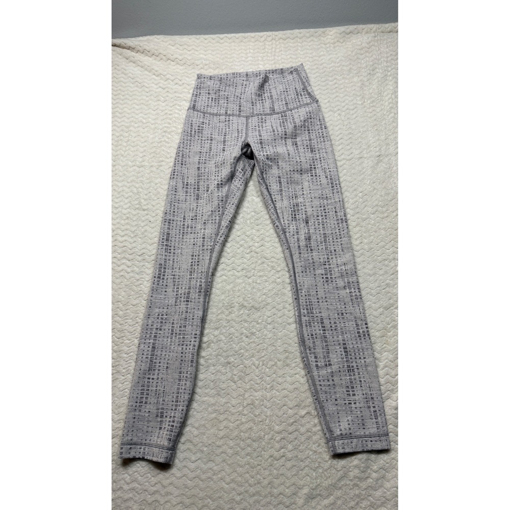 Lululemon Wunder Under High-Rise Tight 25 Grey White Pixel Print LW5CG8S 4